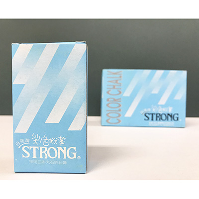 【文具通】STRONG 自強牌 彩色粉筆 藍色 40支入
