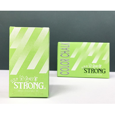 【文具通】STRONG 自強牌 彩色粉筆 綠色 40支入
