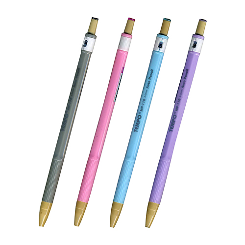 【文具通】TEMPO 節奏 MP-110 自動鉛筆 2.0mm 附筆削2B 混色出貨