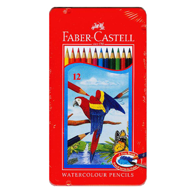 【文具通】Faber-Castell 輝柏 進口12色鐵盒色鉛筆 紅盒.水性 NO.115913