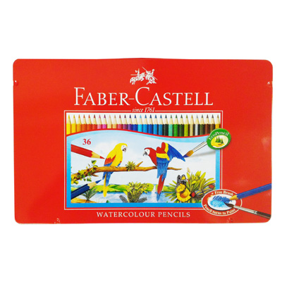 【文具通】Faber-Castell 輝柏 進口36色鐵盒色鉛筆 紅盒.水性 115937