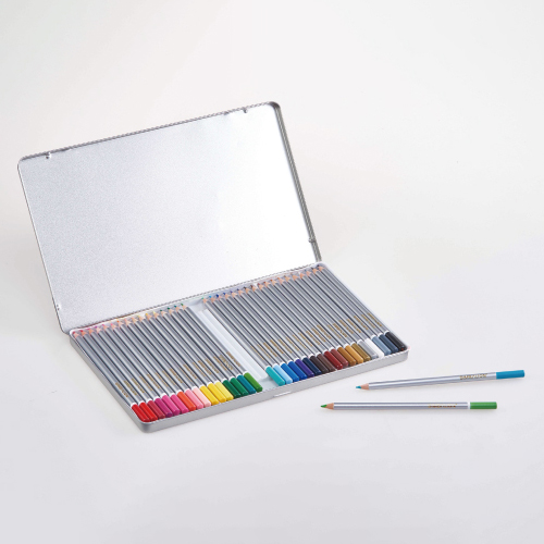 【文具通】SIMBALION 雄獅 C3600/8 塗頭色筆/色鉛筆 36色 油性 鐵盒