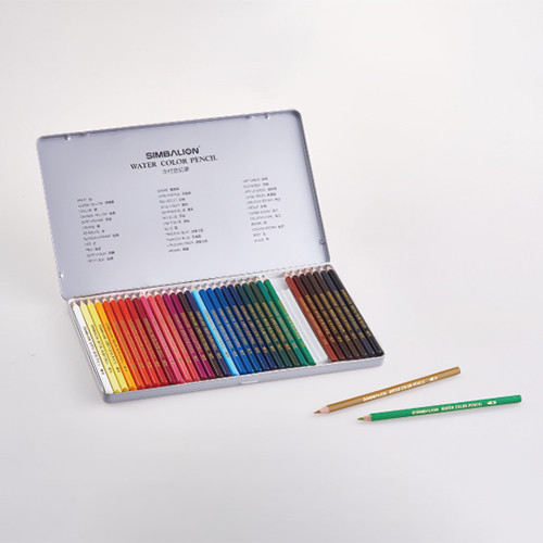 【文具通】SIMBALION 雄獅 WP-36 水彩色鉛筆/色筆 36色 水性 鐵盒