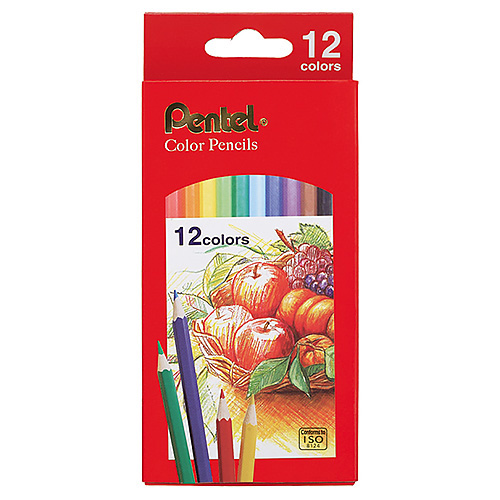 【文具通】Pentel 飛龍牌 CB8-12TH 12色紙盒色鉛筆
