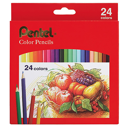 【文具通】Pentel 飛龍牌 CB8-24TH 24色紙盒色鉛筆
