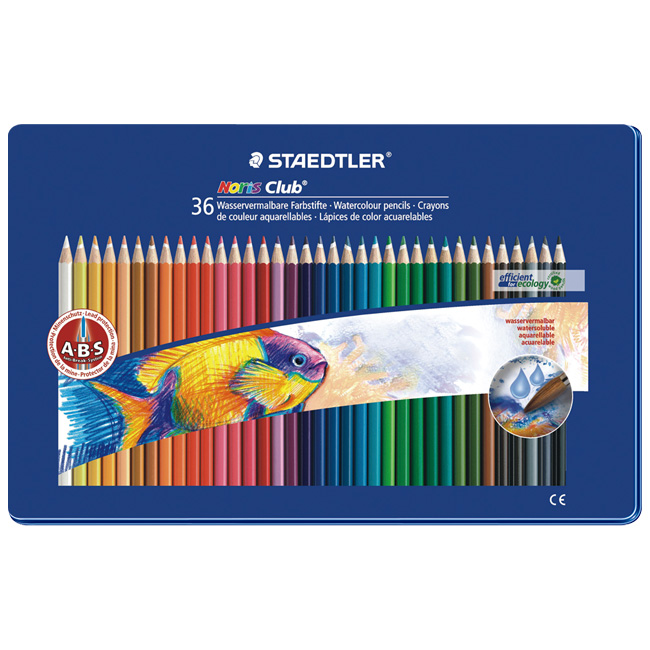 【文具通】STAEDTLER 施德樓 MS14410M36 水性色鉛筆 36色 鐵盒