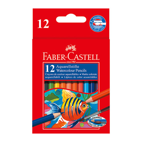 【文具通】Faber-Castell 輝柏 NO.114461 12色經典水彩色鉛筆(短型)