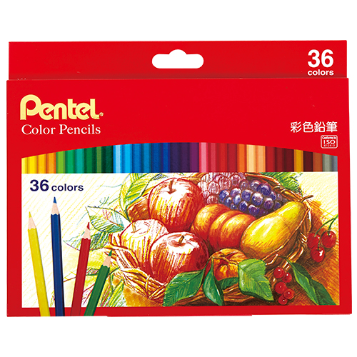 【文具通】Pentel 飛龍牌 CB8-36TH 36色紙盒色鉛筆/彩色鉛筆
