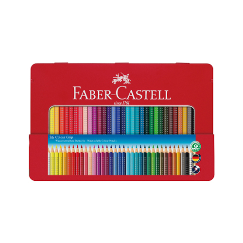 【文具通】Faber-Castell 輝柏 2001握得住水彩色鉛筆36色鐵盒裝 112435