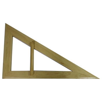 【文具通】YY030 教學用30度直角木三角板59x34x68