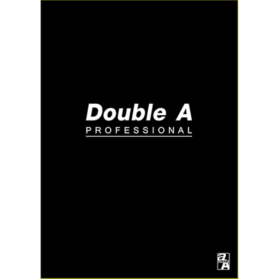 【文具通】Double A DANB15069 A5 25K膠裝固頁橫線筆記本/記事本 黑牛皮 40張入