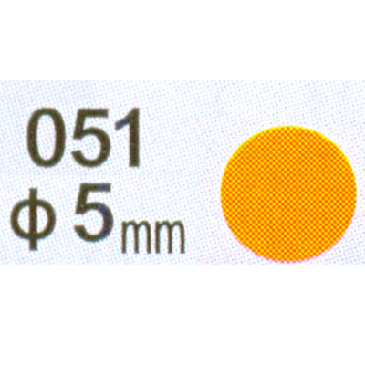 【文具通】Herwood 鶴屋牌 φ5mm 橙 NO.051F 圓形標籤/圓點標籤