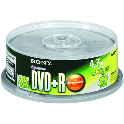【文具通】SONY DVD+R 16x 25入布丁桶