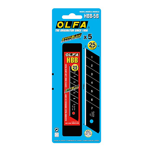 【文具通】OLFA HBB-5B 超銳特大型美工刀片 5片入 日本包裝型號HBB5K型