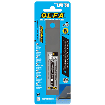 【文具通】OLFA LFB-5B 塗氟快速切割大型美工刀片 (日本包裝型號LBSP5K型)