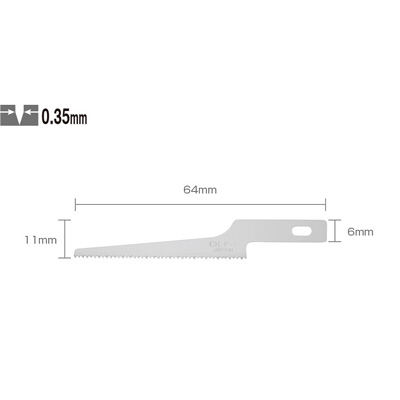 【文具通】OLFA KB4-NS/3 專業模型鋸刀刀片 日本包裝型號XB167B型