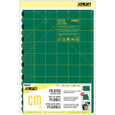【文具通】OLFA FCM-A2 摺疊式切割板/切割墊 (綠色)