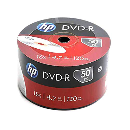 【文具通】HP DVD-R 16X空白光碟片 4.7GB 120min 50片入裸包