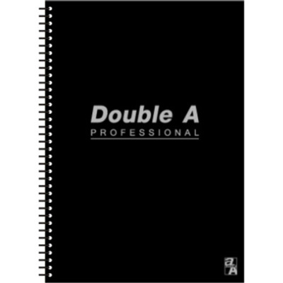 【文具通】Double A DANB12171 B5 18K線圈活頁橫線筆記本/記事本 黑 50張入