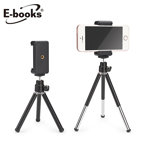 【文具通】E-books N54 兩段伸縮手機直播三腳支架