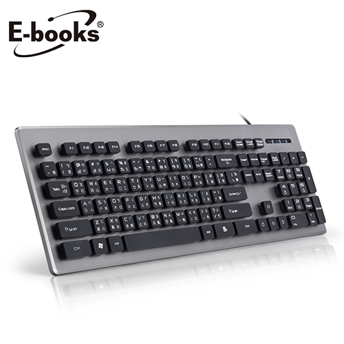 【文具通】E-books Z3 仿機械手感降噪有線鍵盤