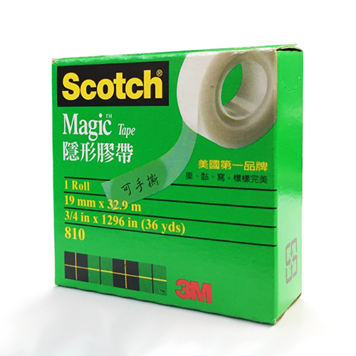 【文具通】3M™ Scotch® 思高牌 810 隱形膠帶 可手撕 3/4 19mm×32.9m