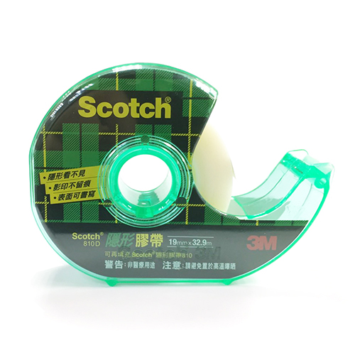 【文具通】3M™ Scotch® 思高牌 810D 隱形膠帶 附膠台 可手撕 3/4 19mm×32.9m