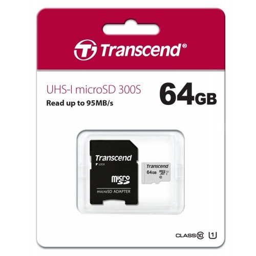 【文具通】創見64GB microSD記憶卡 TS64GUSD300S-A