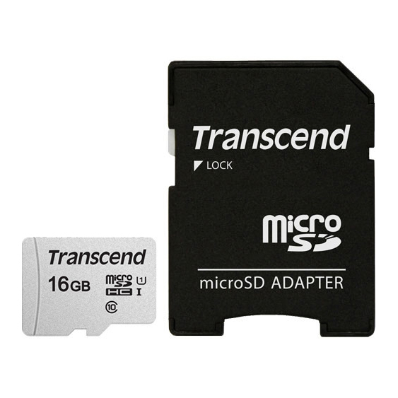 【文具通】創見16GB microSD記憶卡 TS16GUSD300S-A