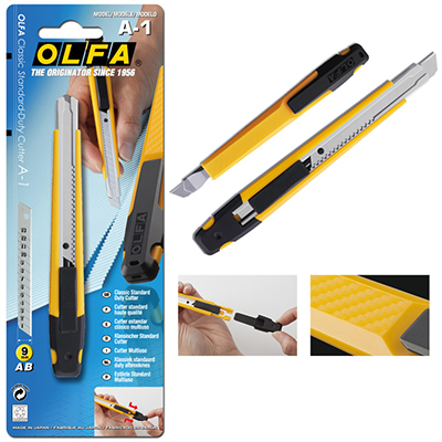 【文具通】OLFA A-1 最新小型進化版美工刀 日本包裝型號215B型