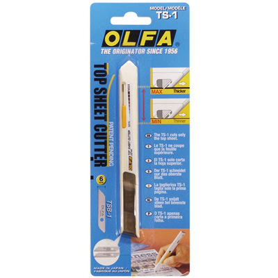 【文具通】OLFA TS-1「一枚切」剪報刀 日本包裝型號209BS型