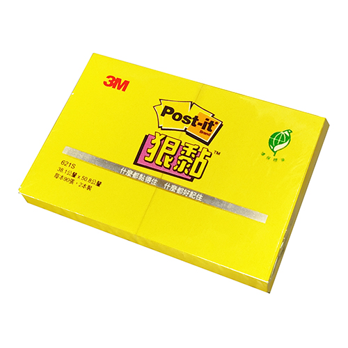 【文具通】3M 思高牌 Post-it 利貼 狠黏 NO.621S 可再貼便條紙 38x51mm