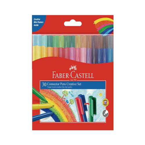 【文具通】Faber-Castell 輝柏 彩色連接筆/彩色筆30色 NO.11-300-A
