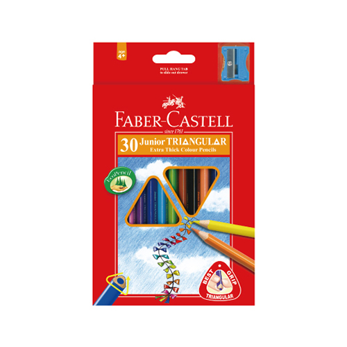 【文具通國際股份有限公司;華軒文具興業有限公司;Faber-Castell 輝柏】Faber-Castell 輝柏 大三角油性色鉛筆30色 NO.16-116538-30