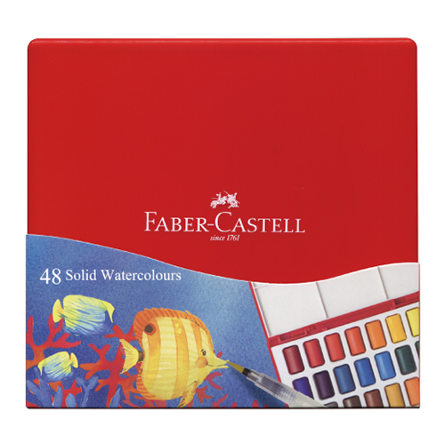 【文具通】Faber-Castell 輝柏 攜帶型水彩塊套組-48色 576049