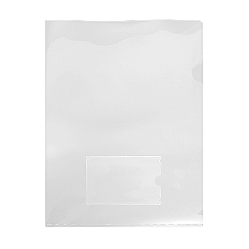 【文具通】E310 L型文件夾附名片袋(L夾) 白