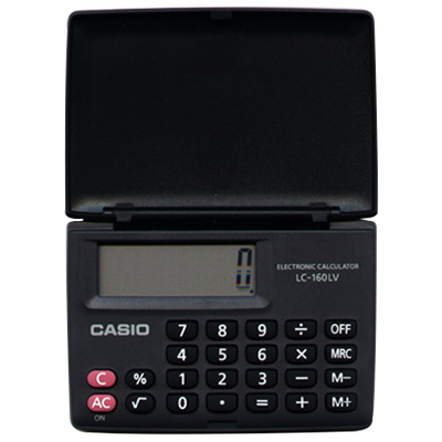 【文具通】CASIO 卡西歐 LC-160LV 商用型國家考試機型計算機 8位數 8.4x5.7cm