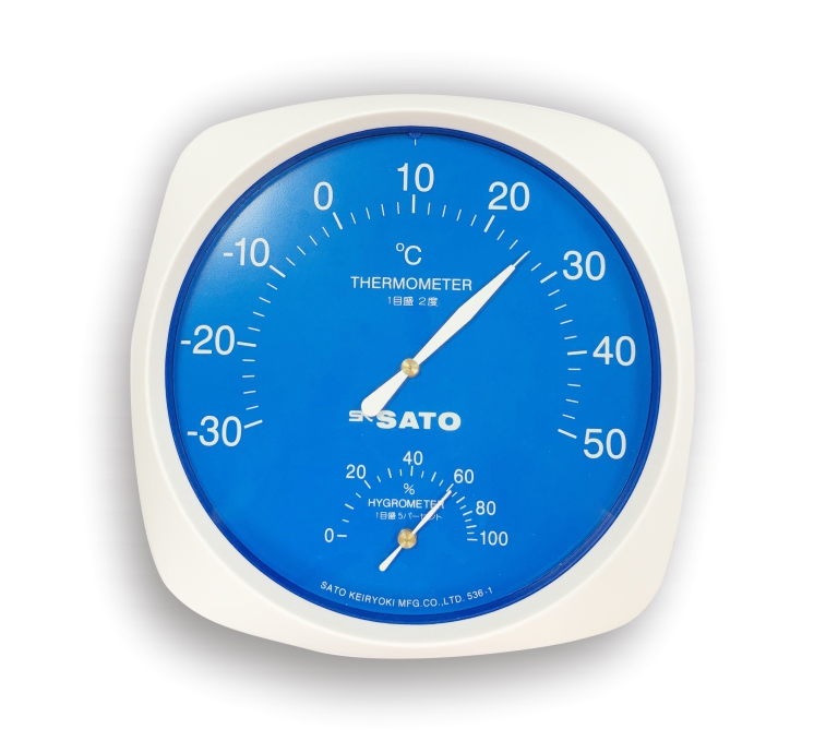 【文具通】SATO -30~50℃/溼度20~100 日本溫度.濕度計 SK-536