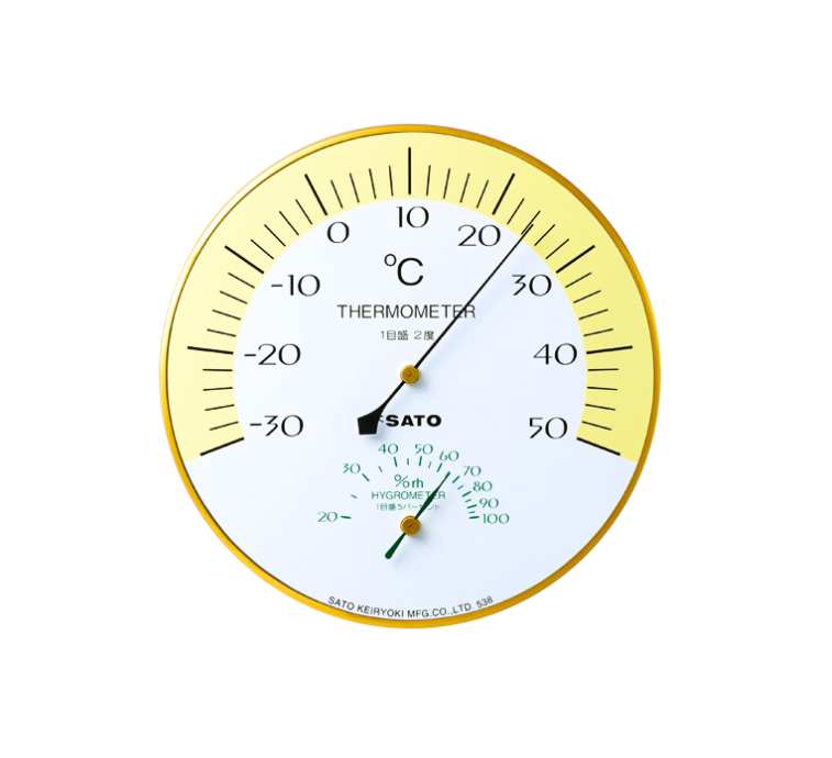 【文具通】SATO -30~50℃/溼度20~100 日本溫度.濕度計 SK-538