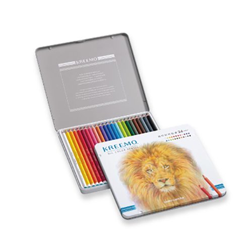 【文具通國際股份有限公司;華軒文具興業有限公司;SIMBALION 雄獅】SIMBALION 雄獅 NO.KMPC-936/24 KREEMO油性彩色鉛筆 24色組