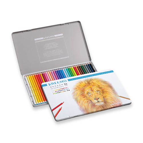 【文具通國際股份有限公司;華軒文具興業有限公司;SIMBALION 雄獅】SIMBALION 雄獅 NO.KMPC-936/36 KREEMO油性彩色鉛筆 36色組