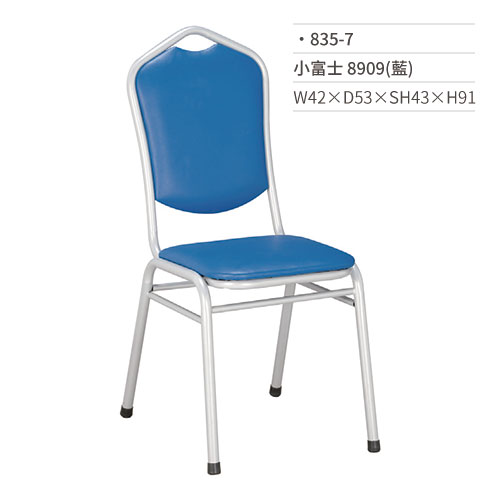 【文具通】小富士餐椅 8909(藍) 835-7 W42×D53×SH43×H91