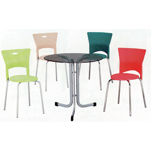 【文具通】巧思椅/餐椅(綠/電鍍)