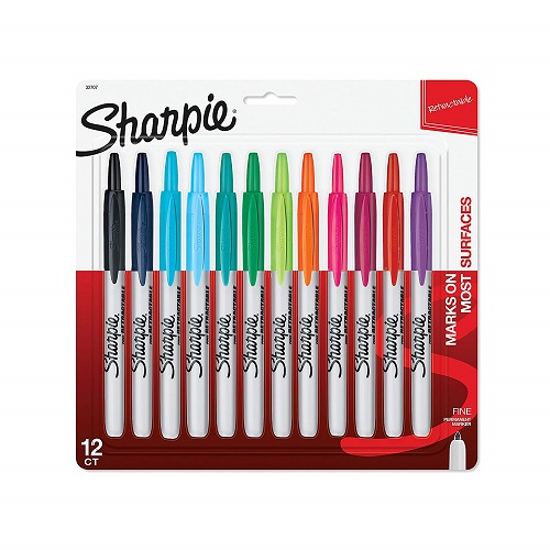 【文具通國際股份有限公司;華軒文具興業有限公司;請選擇...】32707 Sharpie Fine 12色按鍵式萬用筆組(粗字)