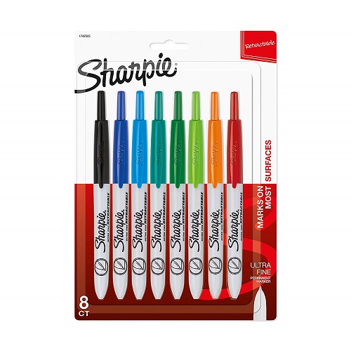 【文具通國際股份有限公司;華軒文具興業有限公司;請選擇...】1742025 Sharpie Ultra Fine 8色按鍵式萬用筆組(極細)