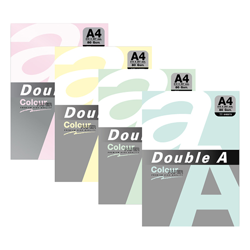 【文具通】Double A A4 80gsm 彩色影印紙50入