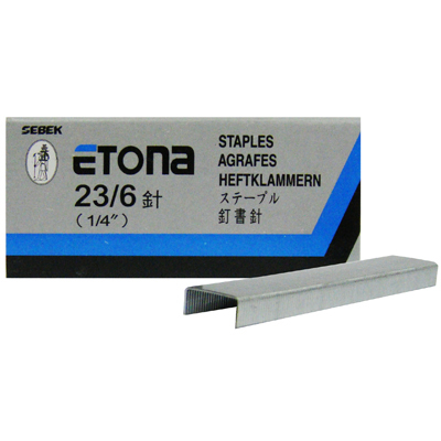【文具通】ETONA E-23/6訂書針/釘書針高6mm