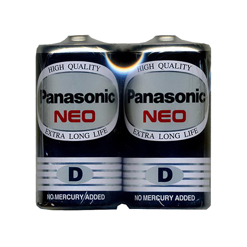 【文具通】Panasonic 國際牌 1號碳鋅電池黑色 環保型2入