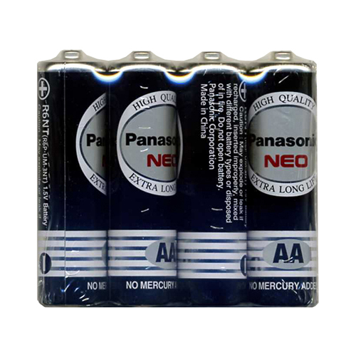 【文具通】Panasonic 國際牌 3號碳鋅電池黑色AA 環保型4入