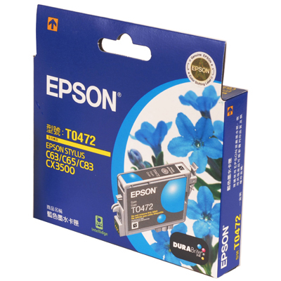 【文具通】EPSON C83/T047250墨水匣.藍